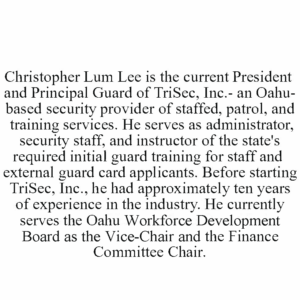 Chris Lum Lee Text